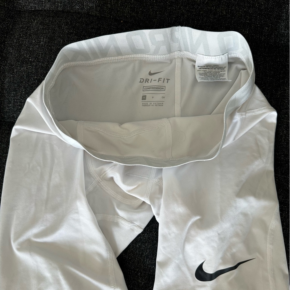Nike Pro White Dri-FIT Performance Leggings